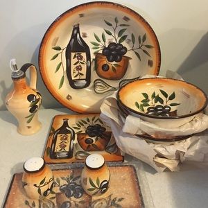 Kitchen Painted Ceramic Set